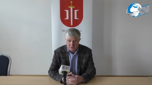 Konferencja prasowa burmistrza Cieszanowa