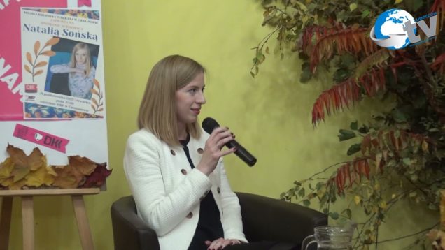 Spotkanie autorskie z Natalią Sońską w MBP w Cieszanowie