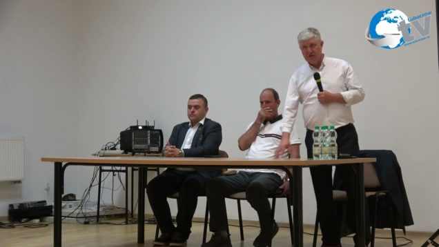 Cieszanów Spotkanie z kandydatem do Sejmu RP Zdzisławem Zadwornym