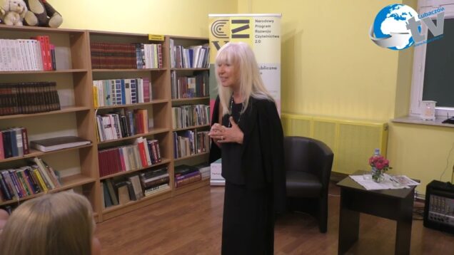 Cieszanów Rock Festiwal spotkanie dzieci z sędzią Anną Marią Wesołowską