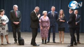 Grzegorz Braun w Lubaczowie w 2025 r.