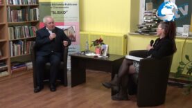 Jan Artymowicz spotkanie z autorem powieści ”Roztoczańska miłość” w MBP w Cieszanowie