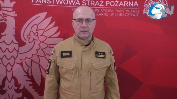 Podsumowanie miesiąca grudnia przez KP PSP w Lubaczowie