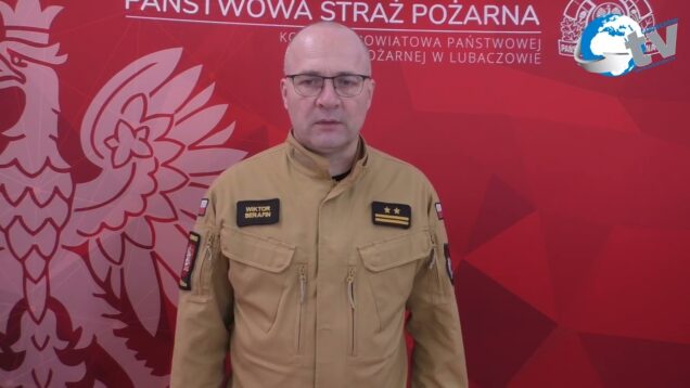 Podsumowanie miesiąca grudnia przez KP PSP w Lubaczowie